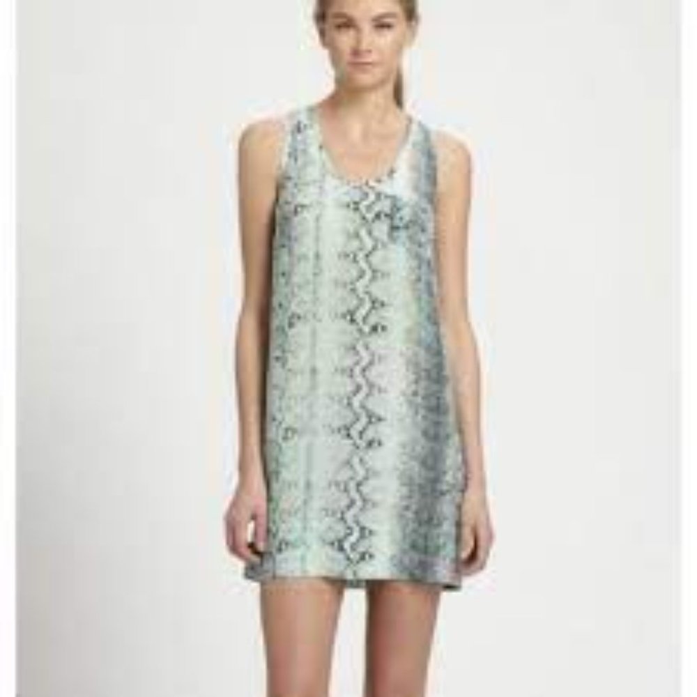 joie silk snakeskin print peri B Shift Dress - Picture 4 of 9